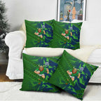 Canberra Raiders Rugby Pillow Cover Fierce Mascot Geometric Tribal Art