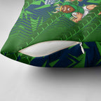 Canberra Raiders Rugby Pillow Cover Fierce Mascot Geometric Tribal Art