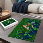 Canberra Raiders Rugby Puzzle Fierce Mascot Geometric Tribal Art