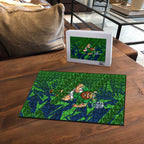 Canberra Raiders Rugby Puzzle Fierce Mascot Geometric Tribal Art