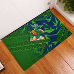 Canberra Raiders Rugby Rubber Doormat Fierce Mascot Geometric Tribal Art