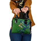 Canberra Raiders Rugby Shoulder Handbag Fierce Mascot Geometric Tribal Art