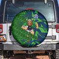 Canberra Raiders Rugby Spare Tire Cover Fierce Mascot Geometric Tribal Art