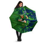 Canberra Raiders Rugby Umbrella Fierce Mascot Geometric Tribal Art