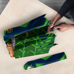 Canberra Raiders Rugby Umbrella Fierce Mascot Geometric Tribal Art