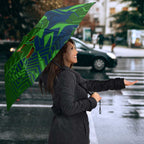 Canberra Raiders Rugby Umbrella Fierce Mascot Geometric Tribal Art