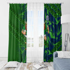 Canberra Raiders Rugby Window Curtain Fierce Mascot Geometric Tribal Art