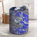 Canterbury Bankstown Bulldogs Rugby Laundry Basket Fierce Mascot Geometric Tribal Art
