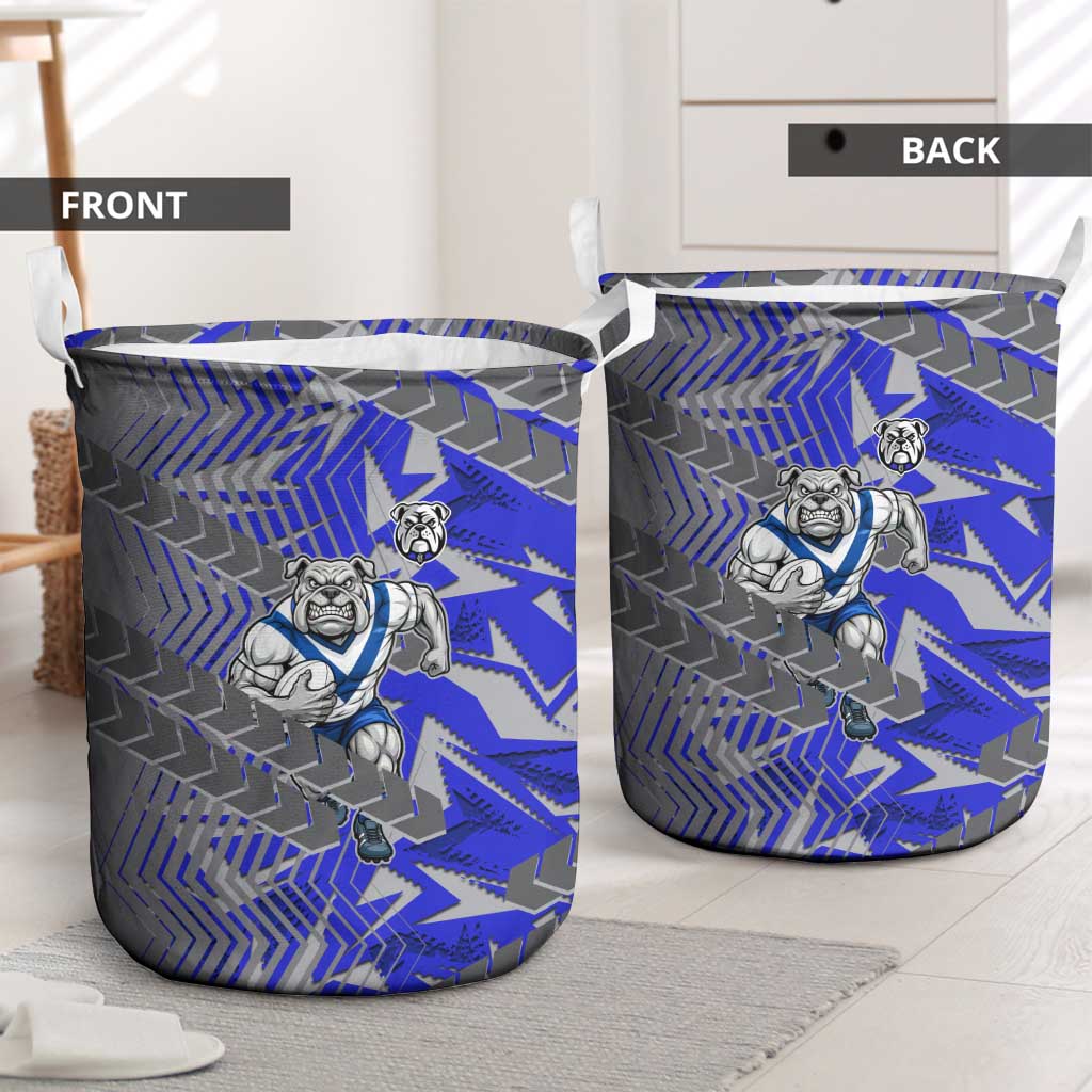 Canterbury Bankstown Bulldogs Rugby Laundry Basket Fierce Mascot Geometric Tribal Art