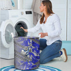 Canterbury Bankstown Bulldogs Rugby Laundry Basket Fierce Mascot Geometric Tribal Art