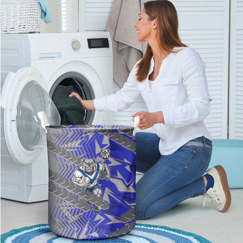 Canterbury Bankstown Bulldogs Rugby Laundry Basket Fierce Mascot Geometric Tribal Art