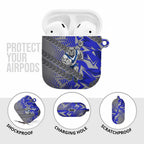 Canterbury Bankstown Bulldogs Rugby AirPods Case Fierce Mascot Geometric Tribal Art