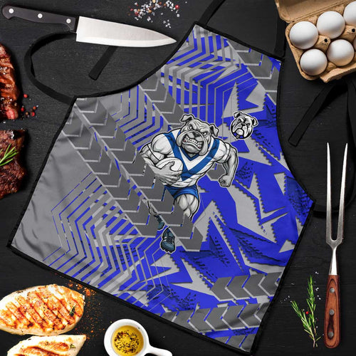 Canterbury Bankstown Bulldogs Rugby Apron Fierce Mascot Geometric Tribal Art