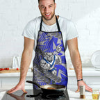 Canterbury Bankstown Bulldogs Rugby Apron Fierce Mascot Geometric Tribal Art