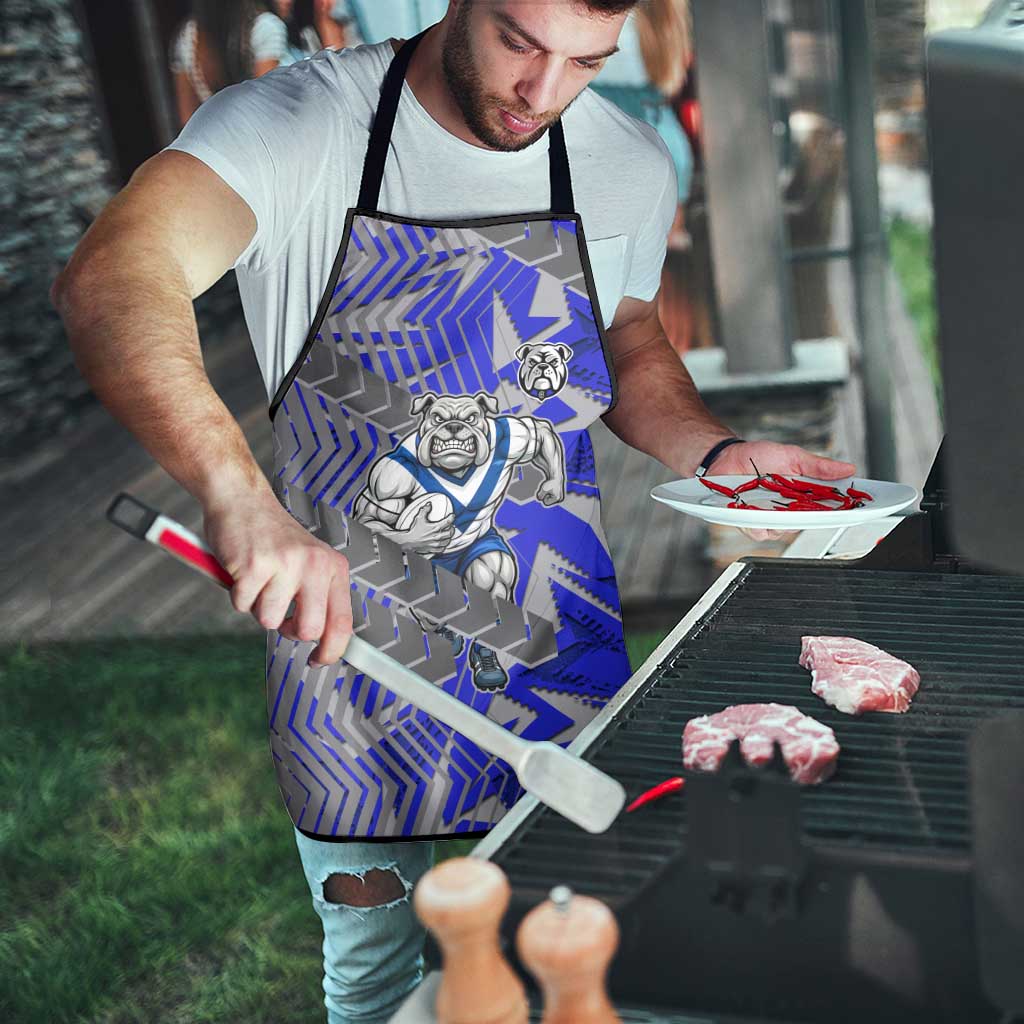 Canterbury Bankstown Bulldogs Rugby Apron Fierce Mascot Geometric Tribal Art