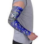 Canterbury Bankstown Bulldogs Rugby Arm Sleeves Fierce Mascot Geometric Tribal Art