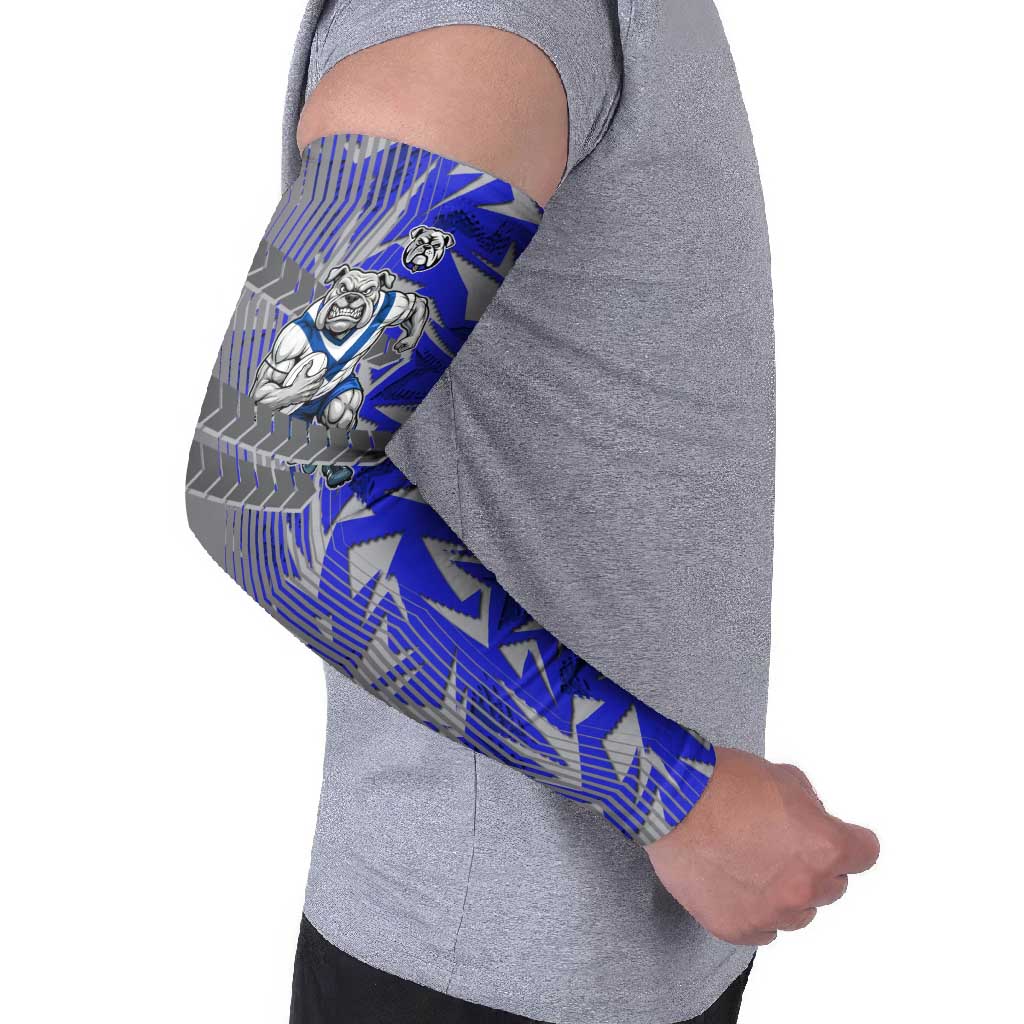 Canterbury Bankstown Bulldogs Rugby Arm Sleeves Fierce Mascot Geometric Tribal Art