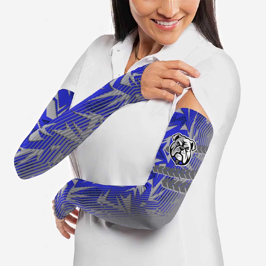 Canterbury Bankstown Bulldogs Rugby Arm Sleeves Fierce Mascot Geometric Tribal Art