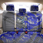 Canterbury Bankstown Bulldogs Rugby Back Car Seat Cover Fierce Mascot Geometric Tribal Art