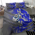 Canterbury Bankstown Bulldogs Rugby Bedding Set Fierce Mascot Geometric Tribal Art