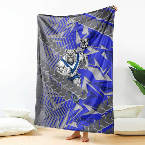 Canterbury Bankstown Bulldogs Rugby Blanket Fierce Mascot Geometric Tribal Art