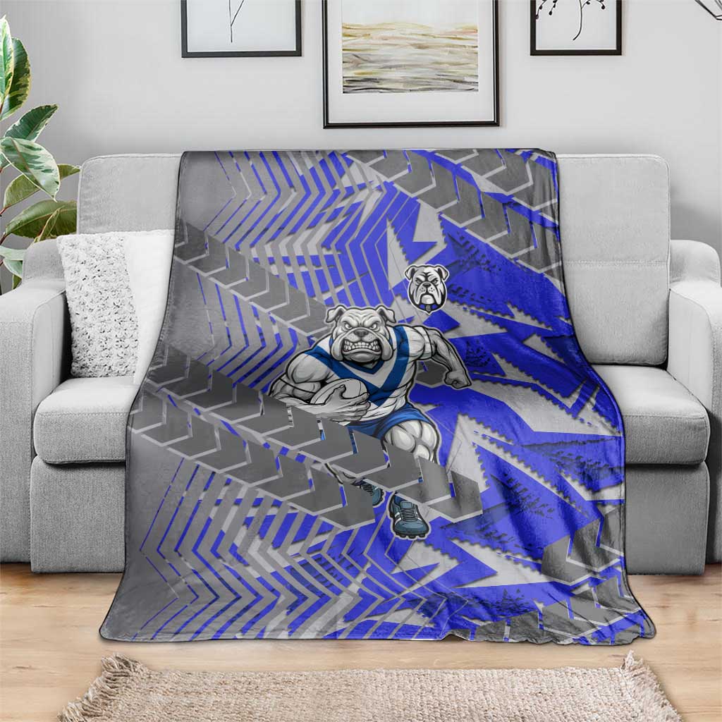 Canterbury Bankstown Bulldogs Rugby Blanket Fierce Mascot Geometric Tribal Art