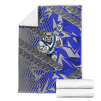 Canterbury Bankstown Bulldogs Rugby Blanket Fierce Mascot Geometric Tribal Art