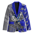 Canterbury Bankstown Bulldogs Rugby Blazer Fierce Mascot Geometric Tribal Art