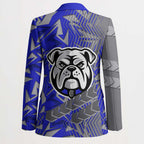 Canterbury Bankstown Bulldogs Rugby Blazer Fierce Mascot Geometric Tribal Art
