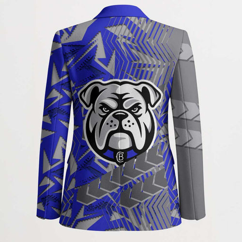 Canterbury Bankstown Bulldogs Rugby Blazer Fierce Mascot Geometric Tribal Art