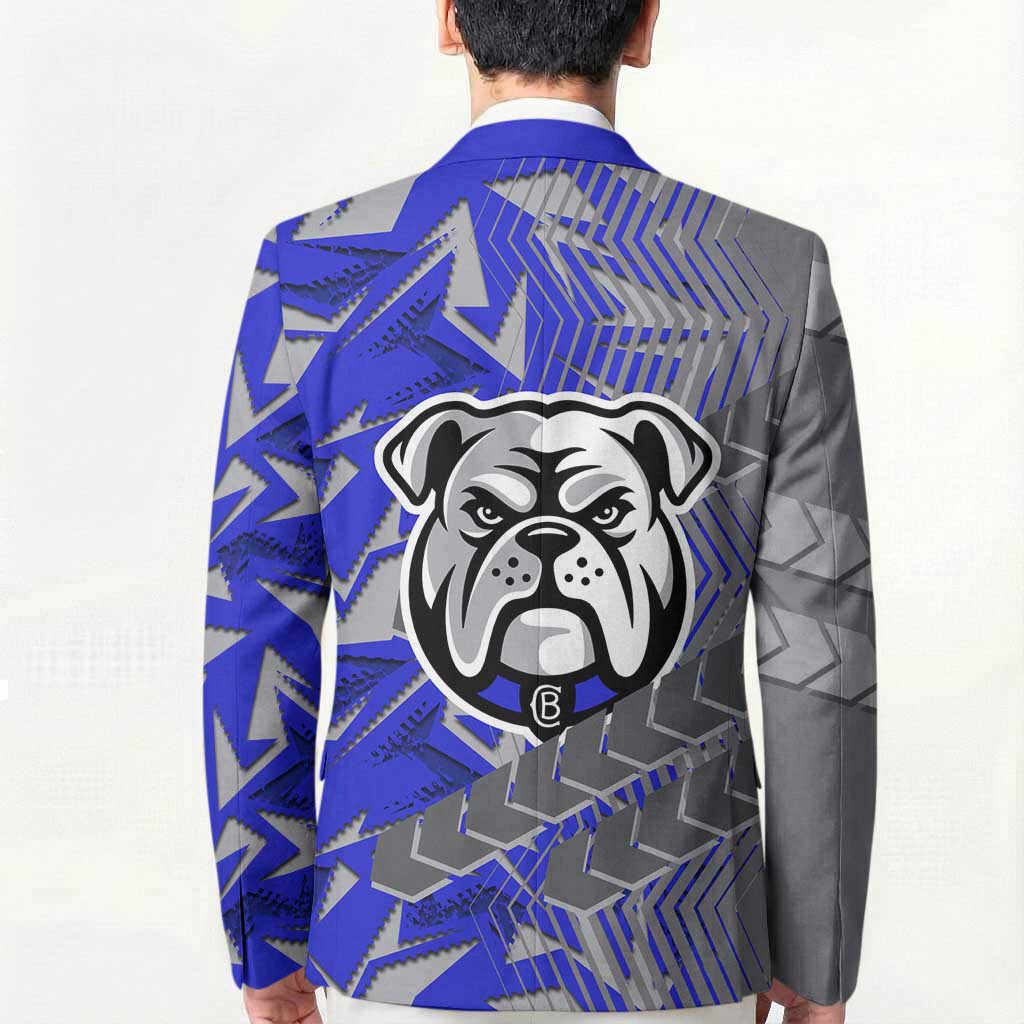 Canterbury Bankstown Bulldogs Rugby Blazer Fierce Mascot Geometric Tribal Art