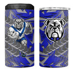 Canterbury Bankstown Bulldogs Rugby 4 in 1 Can Cooler Tumbler Fierce Mascot Geometric Tribal Art