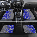 Canterbury Bankstown Bulldogs Rugby Car Mats Fierce Mascot Geometric Tribal Art