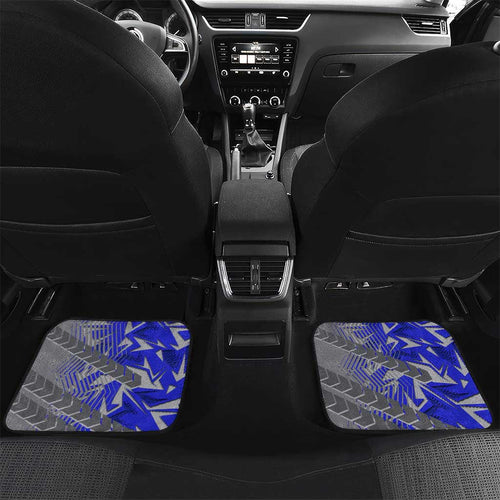 Canterbury Bankstown Bulldogs Rugby Car Mats Fierce Mascot Geometric Tribal Art