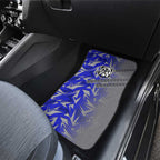 Canterbury Bankstown Bulldogs Rugby Car Mats Fierce Mascot Geometric Tribal Art