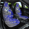Canterbury Bankstown Bulldogs Rugby Car Seat Cover Fierce Mascot Geometric Tribal Art