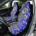 Canterbury Bankstown Bulldogs Rugby Car Seat Cover Fierce Mascot Geometric Tribal Art