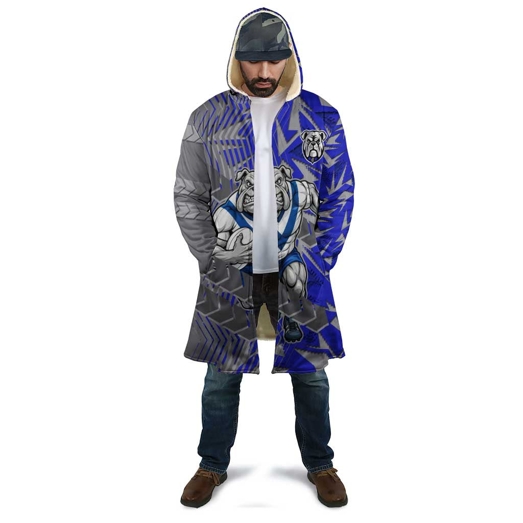 Canterbury Bankstown Bulldogs Rugby Cloak Fierce Mascot Geometric Tribal Art