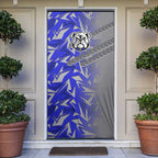 Canterbury Bankstown Bulldogs Rugby Door Cover Fierce Mascot Geometric Tribal Art
