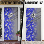 Canterbury Bankstown Bulldogs Rugby Door Cover Fierce Mascot Geometric Tribal Art