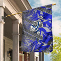 Canterbury Bankstown Bulldogs Rugby Garden Flag Fierce Mascot Geometric Tribal Art