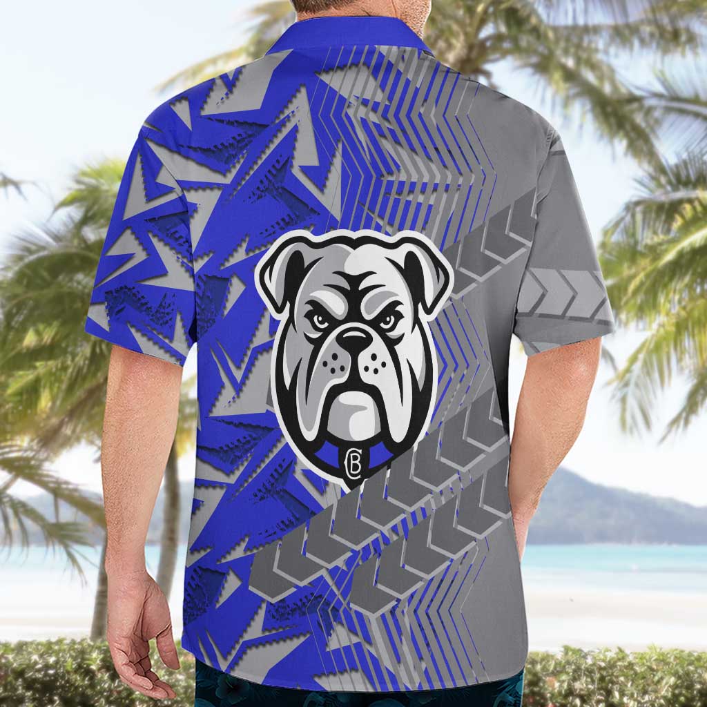 Canterbury Bankstown Bulldogs Rugby Hawaiian Shirt Fierce Mascot Geometric Tribal Art