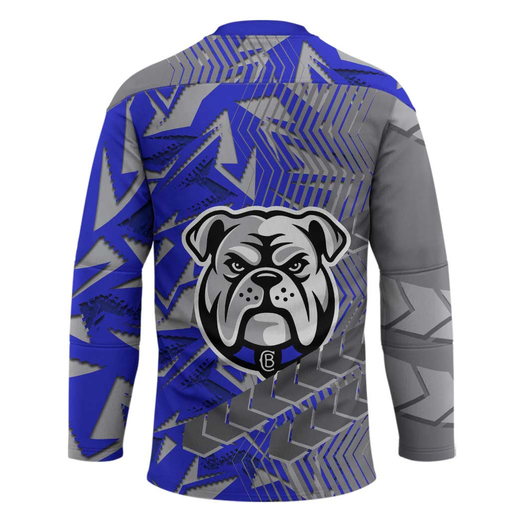 Canterbury Bankstown Bulldogs Rugby Hockey Jersey Fierce Mascot Geometric Tribal Art
