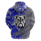 Canterbury Bankstown Bulldogs Rugby Hoodie Fierce Mascot Geometric Tribal Art