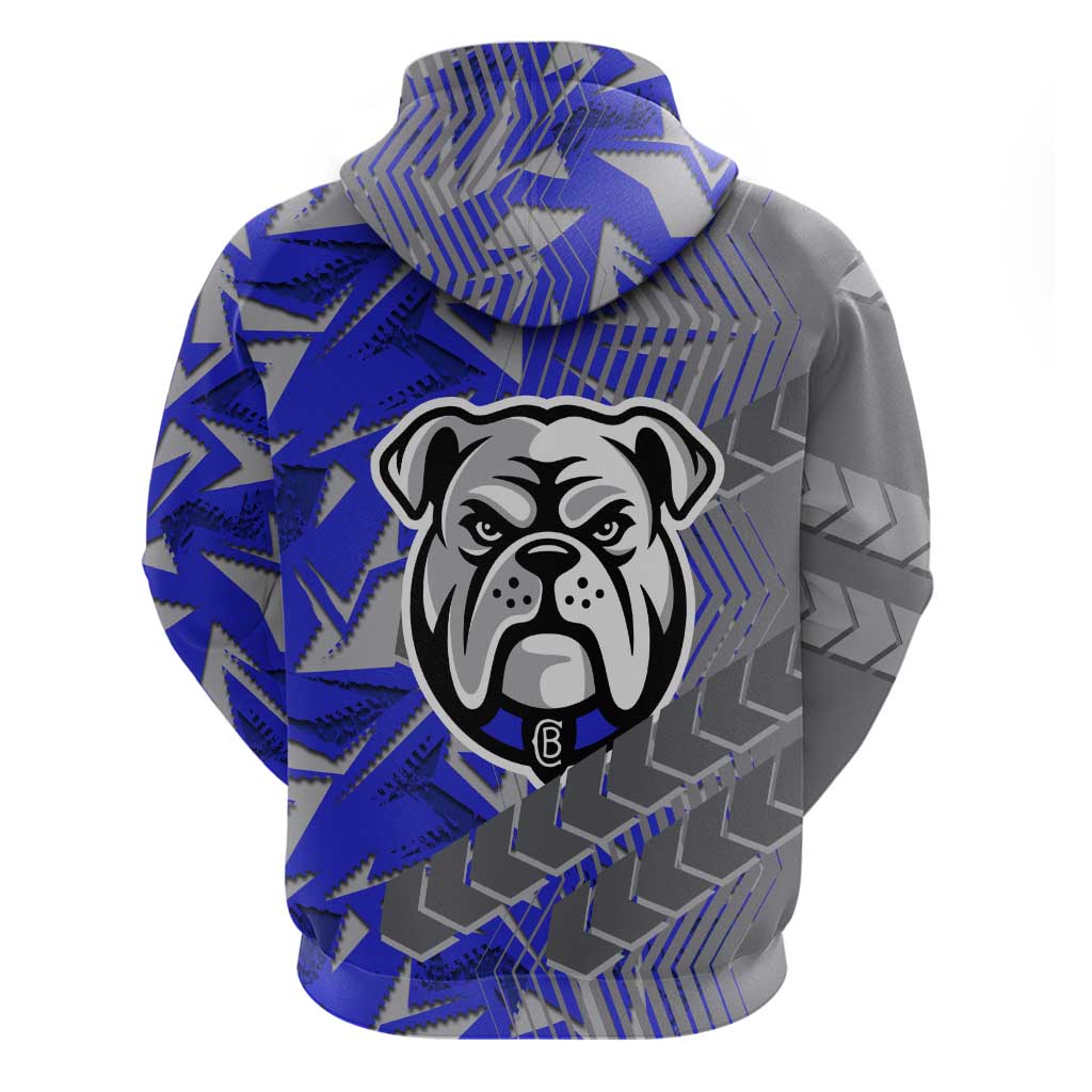 Canterbury Bankstown Bulldogs Rugby Hoodie Fierce Mascot Geometric Tribal Art