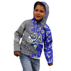 Canterbury Bankstown Bulldogs Rugby Kid Hoodie Fierce Mascot Geometric Tribal Art