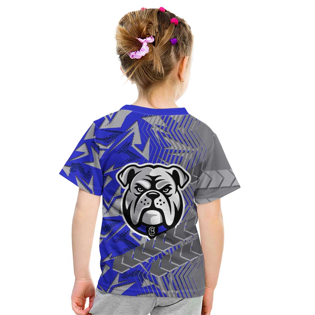 Canterbury Bankstown Bulldogs Rugby Kid T Shirt Fierce Mascot Geometric Tribal Art