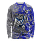 Canterbury Bankstown Bulldogs Rugby Long Sleeve Shirt Fierce Mascot Geometric Tribal Art