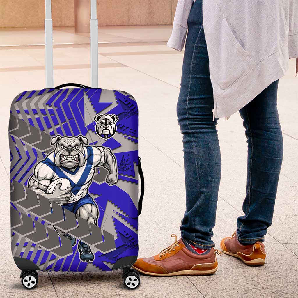 Canterbury Bankstown Bulldogs Rugby Luggage Cover Fierce Mascot Geometric Tribal Art