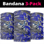 Canterbury Bankstown Bulldogs Rugby Neck Gaiter Fierce Mascot Geometric Tribal Art